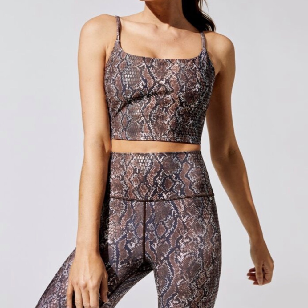 Snake print workout top (bottoms sold separately)